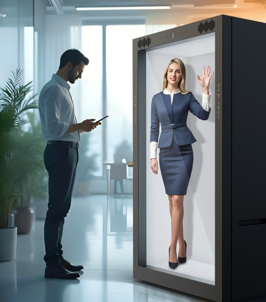 holographic ai avatars 4k streaming ravatar