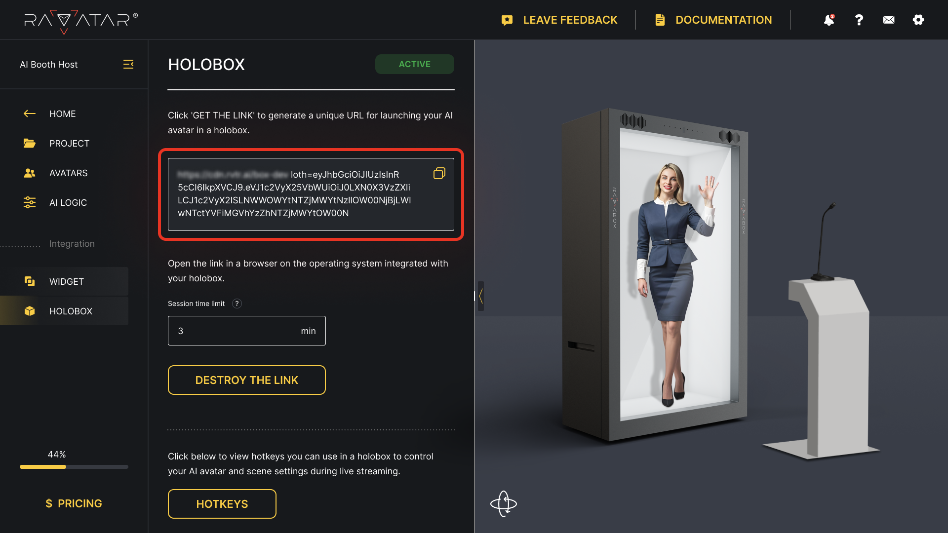 avatar streaming platform for real time human machine engagement