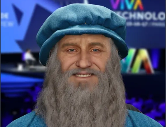 Leonardo da Vinci AI Hologram