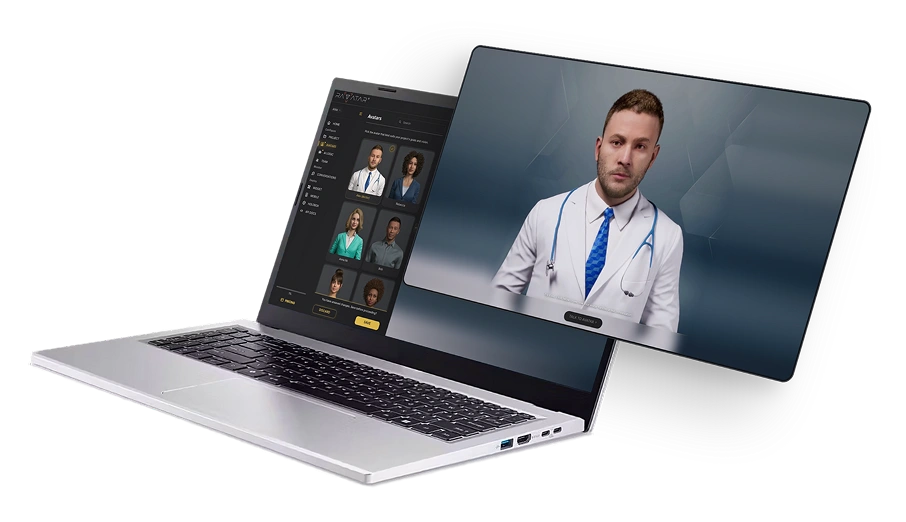 Setting up AI Doctor in Genesis AI Avatar Studio on a laptop